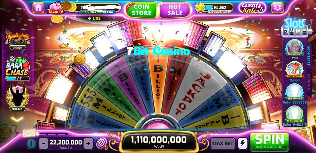 7Bit Casino casino presented on mobile device in Pakistan with slots and live games